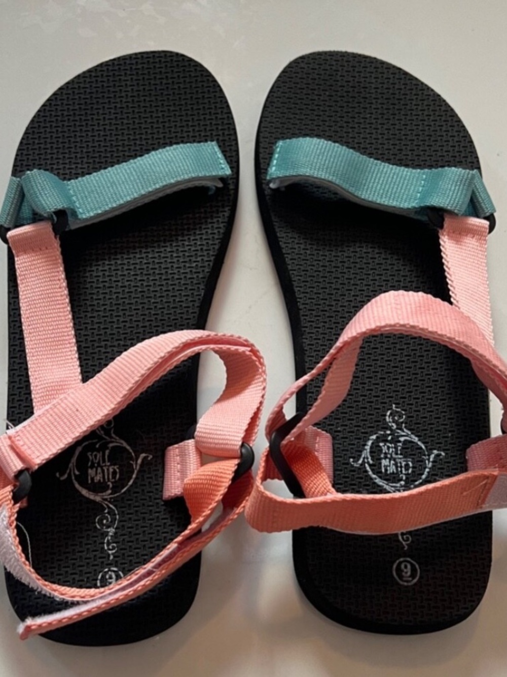 Brand New!!!! Sole Mates multi colored sandals  (Size 9)